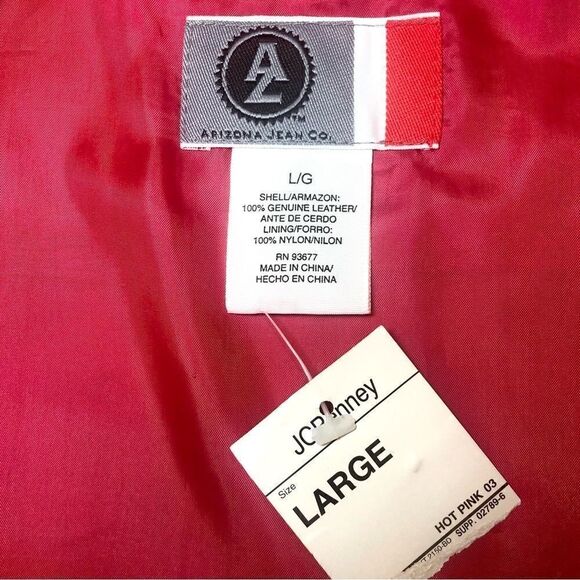Arizona Jean Company Suede Vest in Hot Pink Women’s Large - Picture 5 of 6